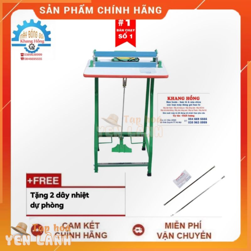 Máy hàn miệng túi dập chân M2 500 Tân Thanh chiều dài đường hàn 50cm, bề rộng mép hàn 3mm CHÍNH HÃNG BẢO HÀNH 6 THÁNG