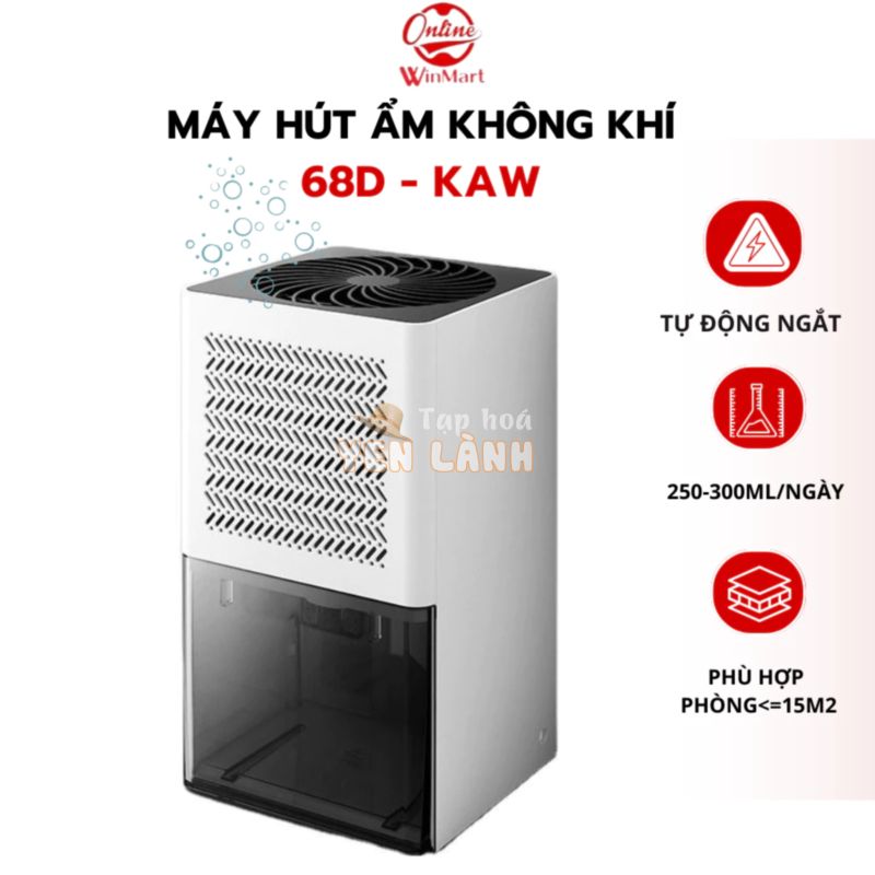 Máy hút ẩm mini BOSINGWA – KAW lọc ẩm không khí,hút ẩm tủ quần áo, phòng ngủ yên tĩnh – Bảo hành 6 tháng