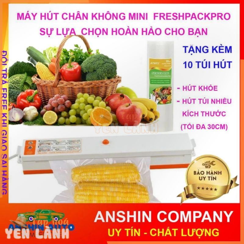 [TẶNG 10 TÚI] Máy hút Chân Không Kiêm Hàn Miệng Túi Fresh Pack Pro Cao Cấp Dùng Trong Gia Đình