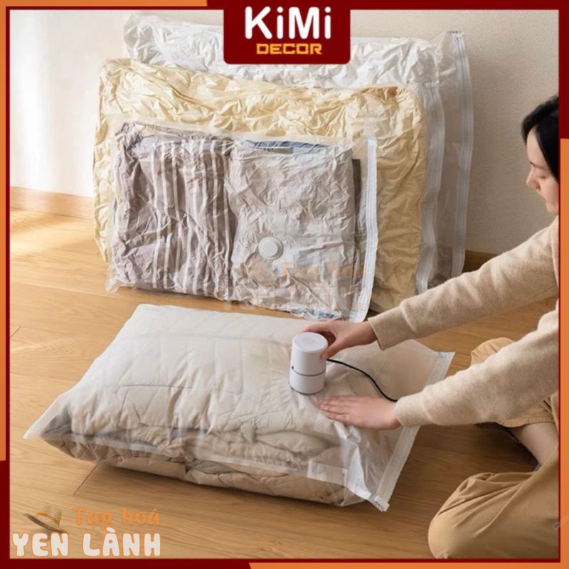 [FREESHIP ❤️] Túi Hút Chân Không Quần Áo, Gấu Bông – Máy Hút Chân Không Chăn Màn Mền – KiMi Decor