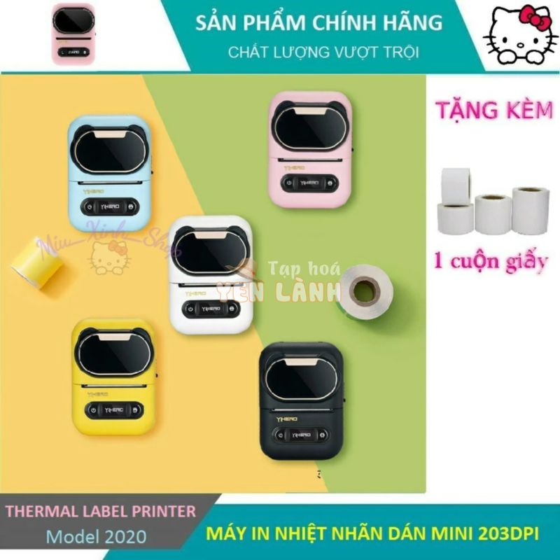 ❤ Dễ thương – Chính hãng ❤ Máy in nhiệt nhãn dán mã vạch QR mini bluetooth cho siêu thị ❤ hiệu quần áo ❤ peripage a6