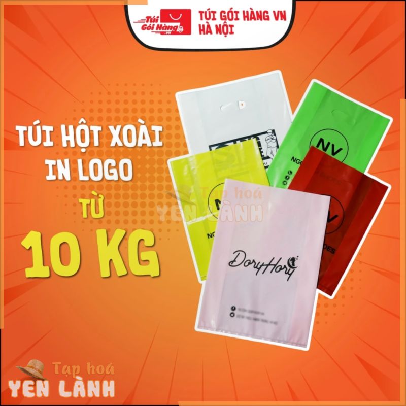 1 KG Túi Hột Xoài Đen, Đỏ, Trắng, Xanh, Vàng – Màu Bóng Đẹp – In Logo từ 10kg tại nhà máy TUIGOIHANGVN