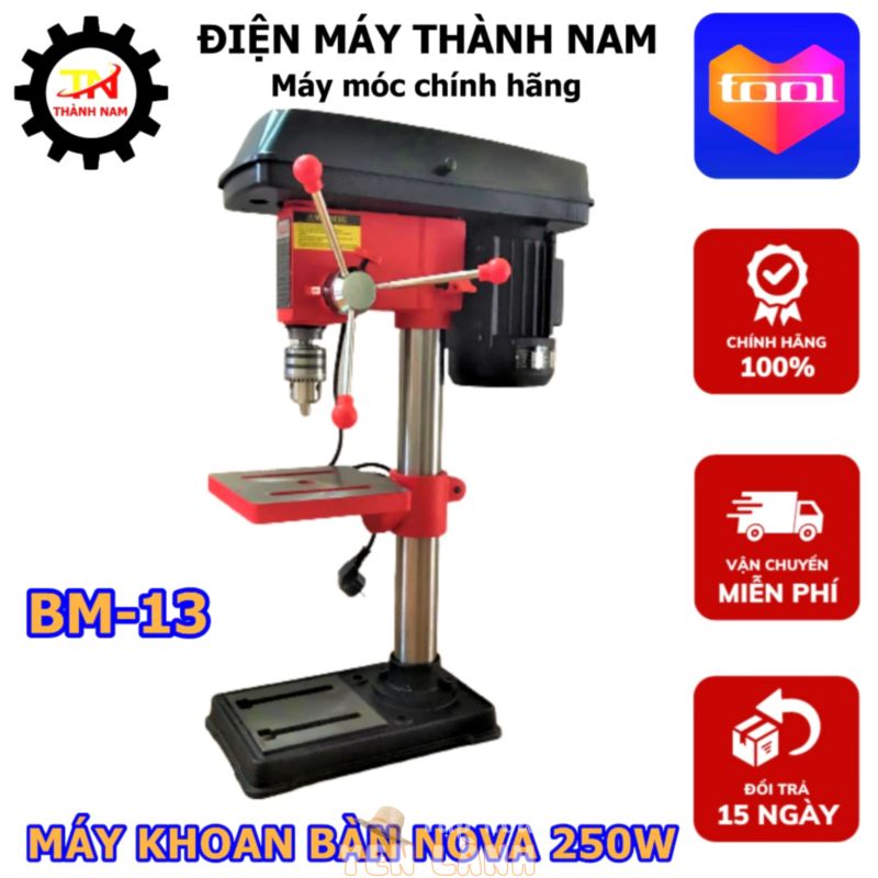 Máy khoan bàn NOVA BM-13 – Công Nghệ Nhật Bản – Bảo hành Toàn Quốc 6 tháng