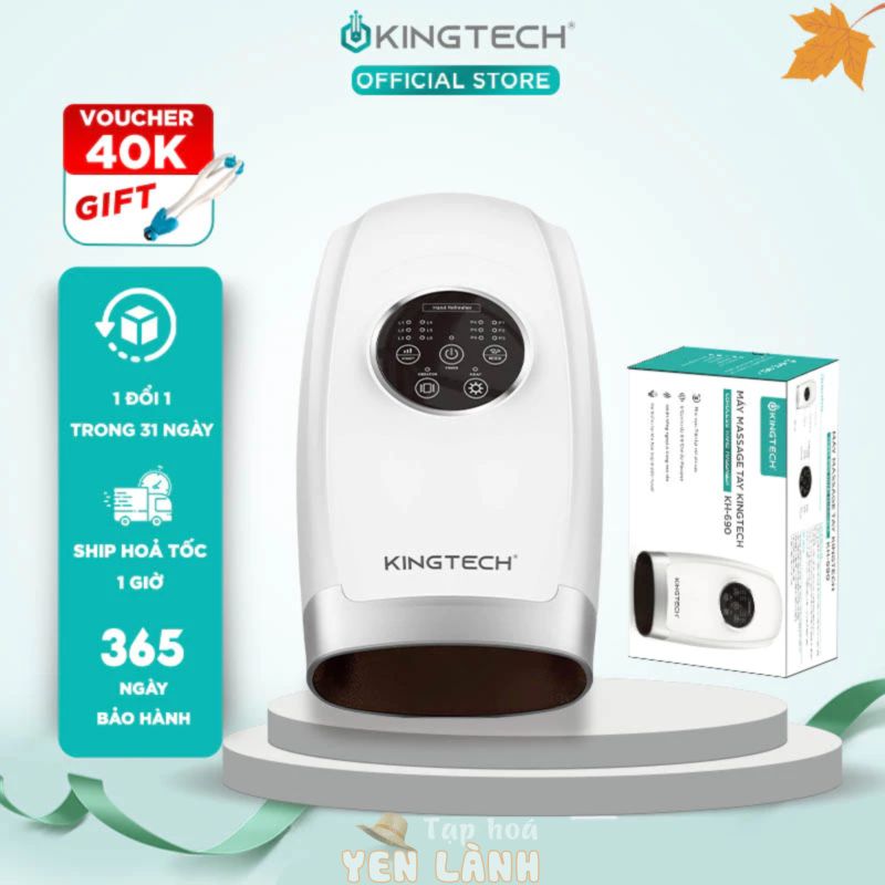 Máy Massage Tay Cao Cấp KINGTECH KH-690 – Mát xa Trị Liệu Tích Hợp Nhiệt, Matxa Vùng Cổ, Mu, Ngón, Lòng Bàn Tay