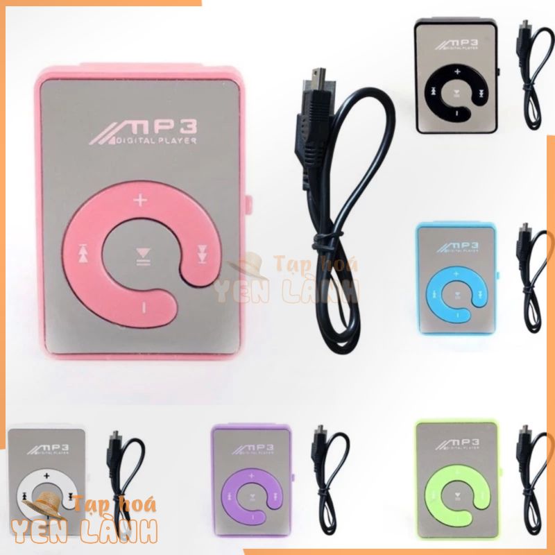 Máy nghe nhạc Mp3 mini bỏ túi dùng thẻ nhớ, chữ C, mặt gương soi, nhièu màu