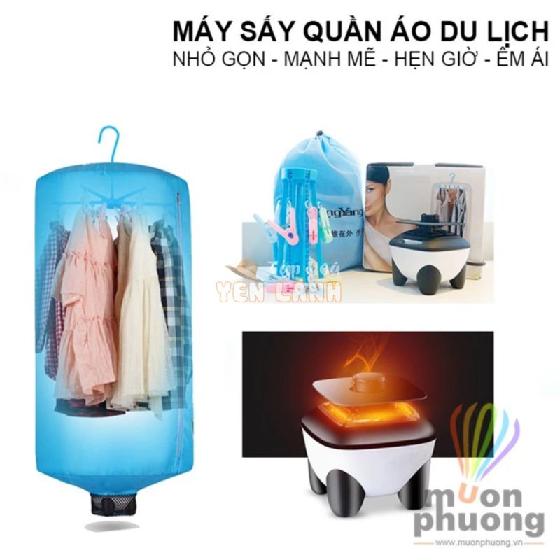 [FRSHIP 70K] Máy sưởi – máy sấy quần áo du lịch mini siêu gọn nhẹ [MUÔN PHƯƠNG SHOP]