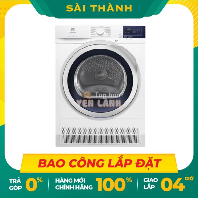 [Giao hàng miễn phí HCM] Máy sấy Electrolux 8 Kg EDC804CEWA – Bảo hành chính hãng – Giao 4h