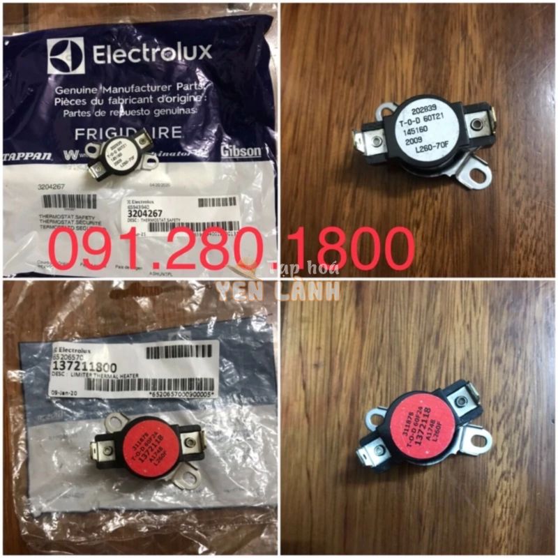 Rơle cảm biến nhiệt máy sấy Electrolux 11kg EDV114