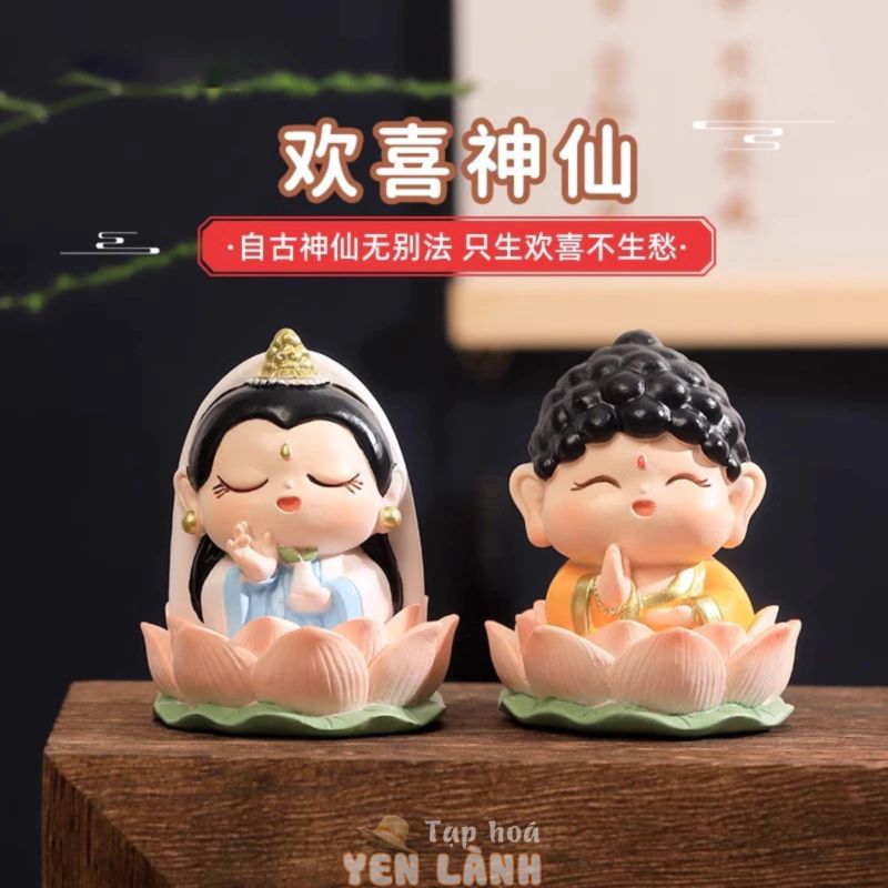 Fairy Money Fortune God Lord Moon Văn phòng cũ Máy tính để bàn Chữa bệnh Cảm xúc Ổn định tiện dụng Guanyin Z