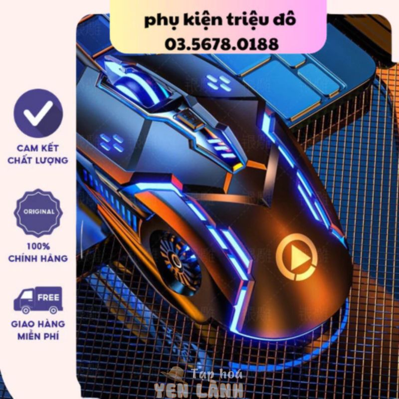 Chuột gaming máy tính có dây game thủ G5/ Chế độ LED 7 màu / 6 nút bấm – Hàng Chính Hãng . Kho sỉ Triệu Đô