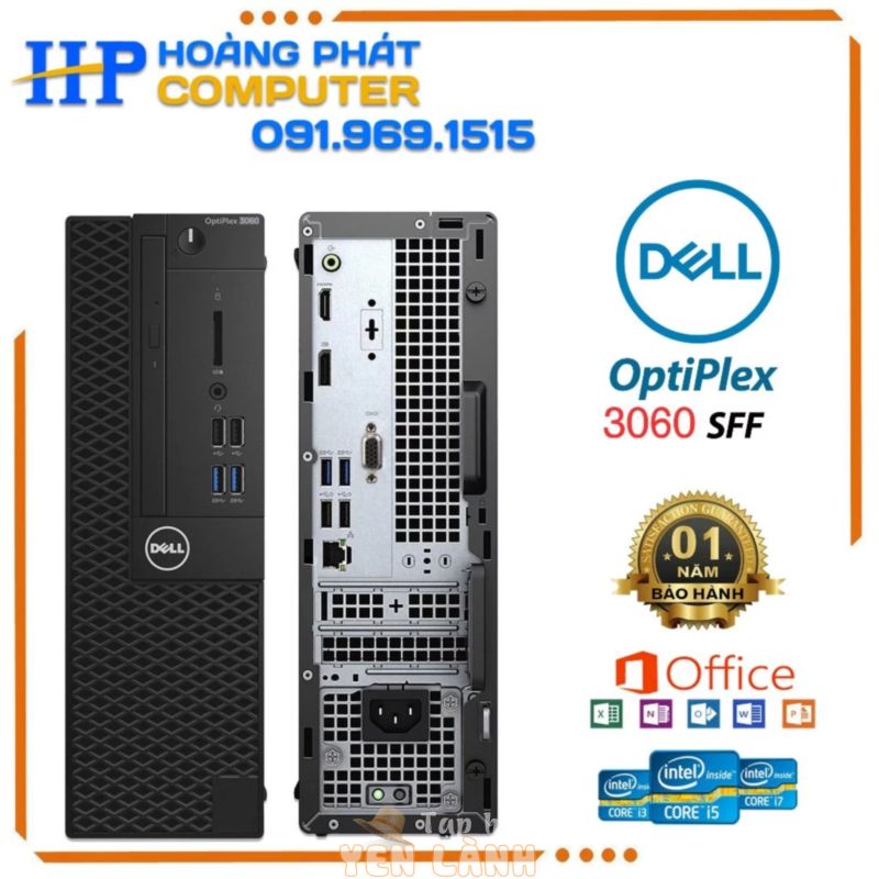 Máy tính Bộ DELL OPTILEX 3060 – 5060 SFF Core i3 i5 i7 , Ram 8G ,SSD 256G thế hệ 8 – 9 ( Bảo hành 1 năm )