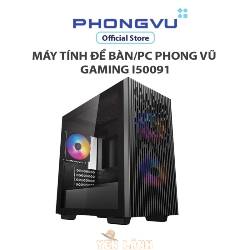 Máy tính để bàn/PC Phong Vũ Gaming I50091 (Intel Core i5-12400F/8GB/500GB SSD/Nvidia GeForce RTX 4060/Free DOS) –  Bảo h