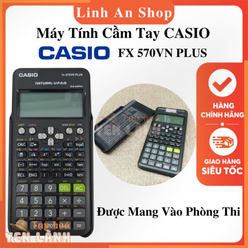 Máy tính Bỏ Túi Casio FX 570VN PLUS (NEW) – 2ND Edition – Dùng Cho Học Sinh Sinh Viên – Được Mang Vào Phòng Thi