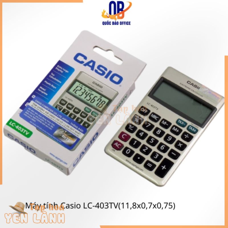 Máy tính Casio LC 403TV chính hãng – máy tính bỏ túi – 1 chiếc