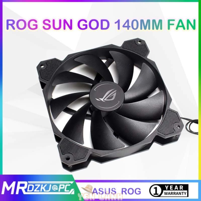 [Hàng sẵn sàng] ASUS ROG Player Country 140mm Case CPU Fan 3PIN STRIX HELIOS GX601 Original Fan Giảm chấn im lặng Máy tính để bàn Máy tính tản nhiệt Máy tính làm mát CPU