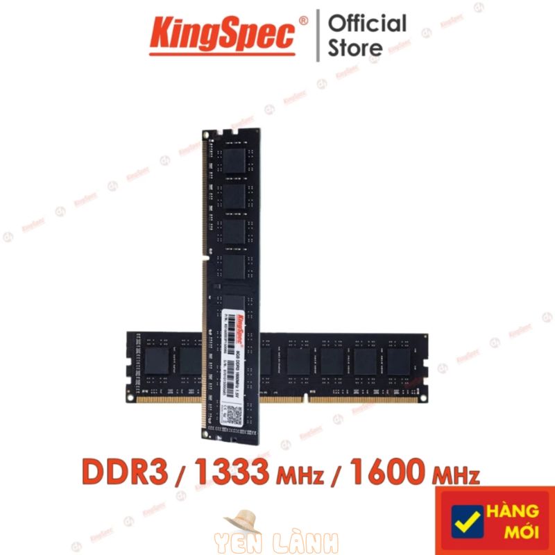 RAM KingSpec 4GB / 8GB DDR3 , cho PC máy tính để bàn | D3P – Hàng Chính Hãng