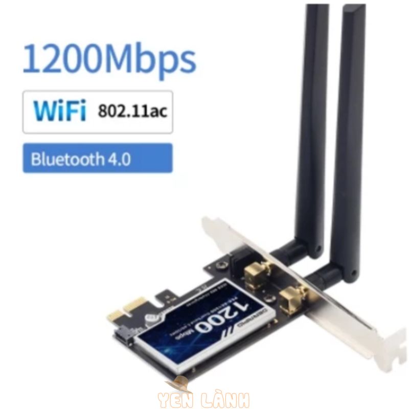 PCI-E Adapter kết nối wifi có thể điều khiển từ xa dùng để bật tắt máy tính để bàn mini PCI-e