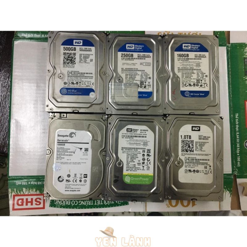 Ổ cứng HDD 500Gb 320Gb 250GB 160GB 80GB 7200rpm cho PC máy tính để bàn cũ thanh lý