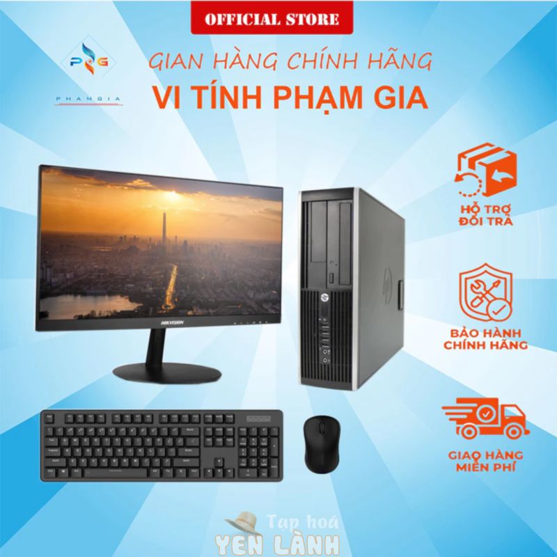 Máy tính để bàn   CHÍNH HÃNG   Máy tính Hp 6200SFF core I3-2120/8GB/SSD 128G, Màn hình 22inch mới, bảo hành 12 tháng