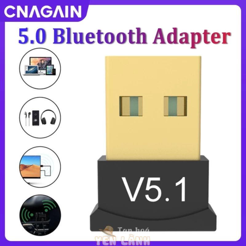 Usb Nhận Tín Hiệu Bluetooth 5.0 Không Dây Cho Máy Tính / Laptop / Máy Tính Để Bàn / Âm Nhạc / Bàn Phím / Chuột Hỗ Trợ Windows 7 / 8 / 10 / Vista / XP