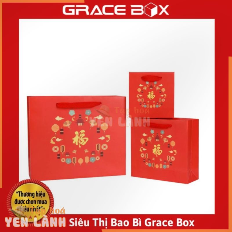 Túi Giấy Quà Tặng May Mắn (Hàng Cao Cấp) Siêu Thị Bao Bì Grace Box