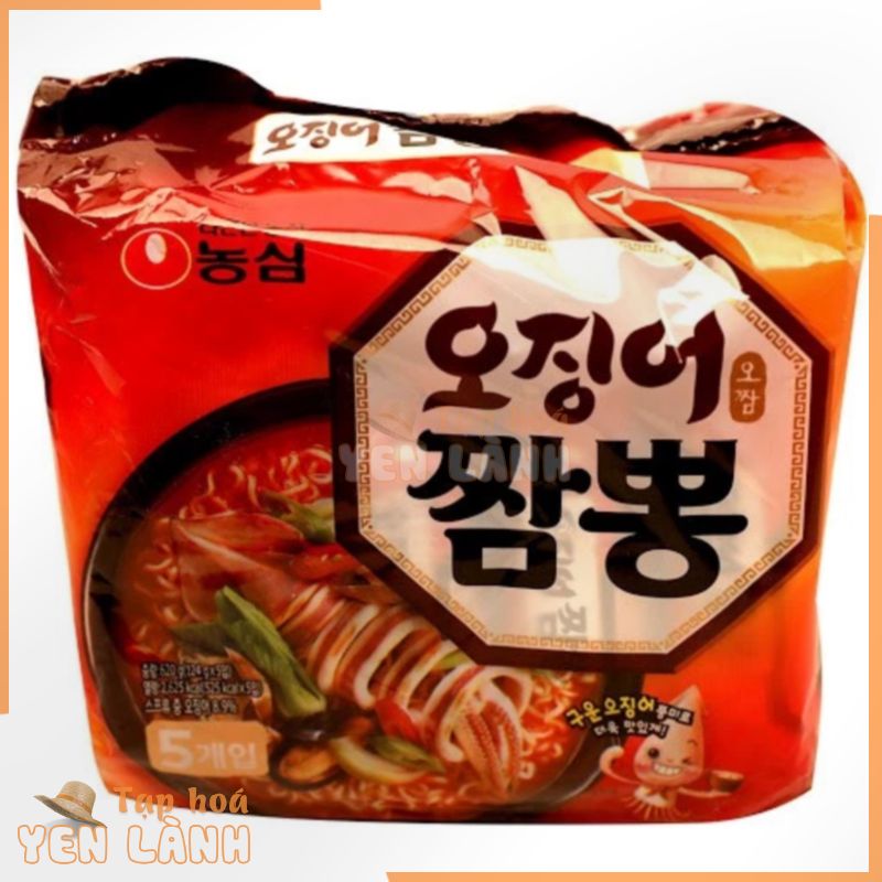 Mì Mực Champong Nongshim Túi 5 Gói X 124G