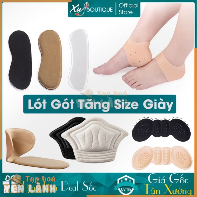 (Bộ 2) Miếng Dán Lót Gót Giày Nữ Chống Nhấc Gót, Tăng Size Giảm Đau Chân Cho Giày Cao Gót Nữ, Giầy Bệt, Giày Da Nam