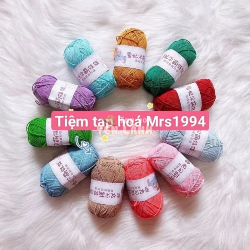 Tem Em Bé [Baby Yarn – Màu đặc biệt] LEN MÓC THÚ – PHỤ KIỆN TÓC – QUẦN ÁO CHO BÉ SIÊU XINH