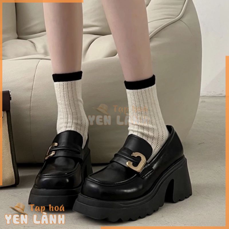 (SẴN) GIÀY LOAFER O11 ĐẾ CAO 7CM MÓC CÀI