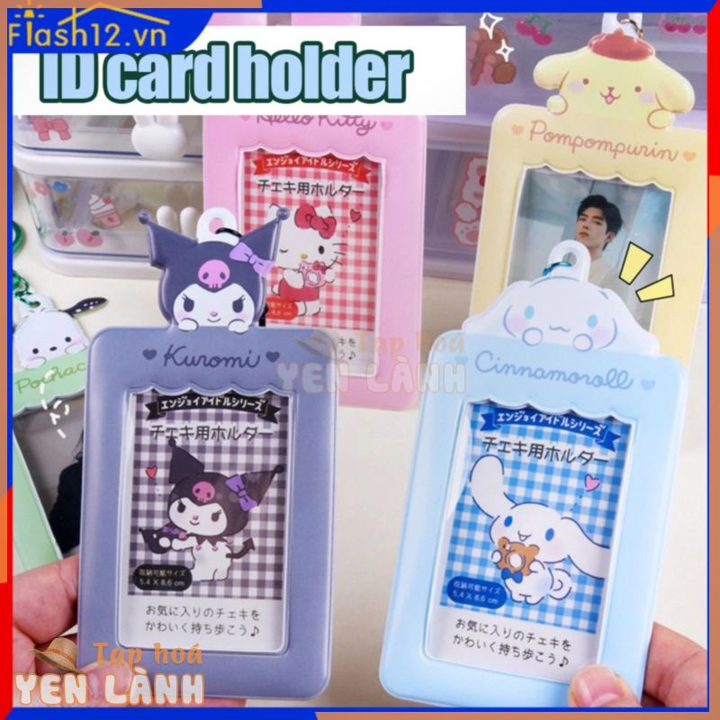 Kawaii phim hoạt hình Sanrio sinh viên thẻ xe buýt đặt ai DOU ảnh móc chìa khóa mặt dây chuyền bao gồm túi Yugui Dog kulomi flash12 _ VN