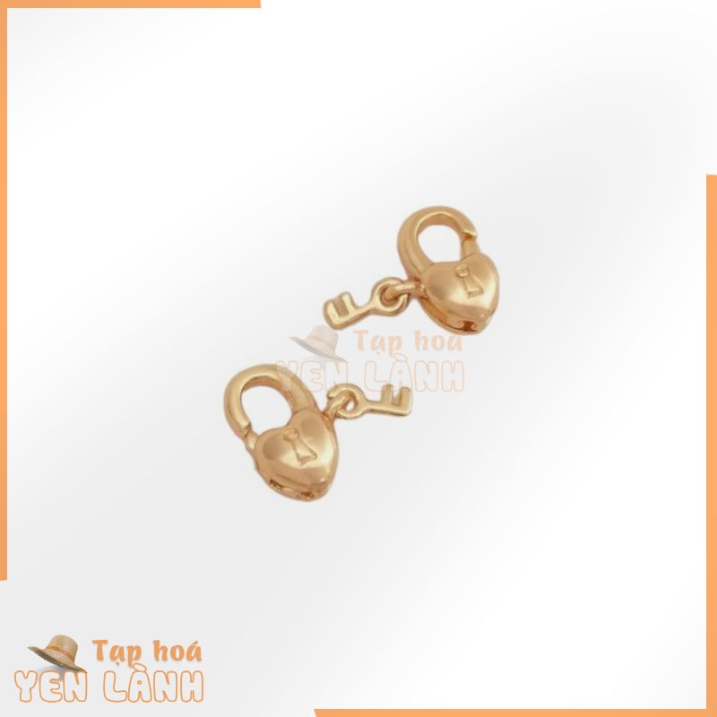 Tôm Hùm Khóa 14K Vàng Bảo Quản Màu Trái Tim Tôm Hùm Khóa Handmade Mùa Xuân Khóa Tự Làm Vòng Tay Vòng Cổ Kết Nối Trang Sức Phụ Kiện Hoàn Thiện