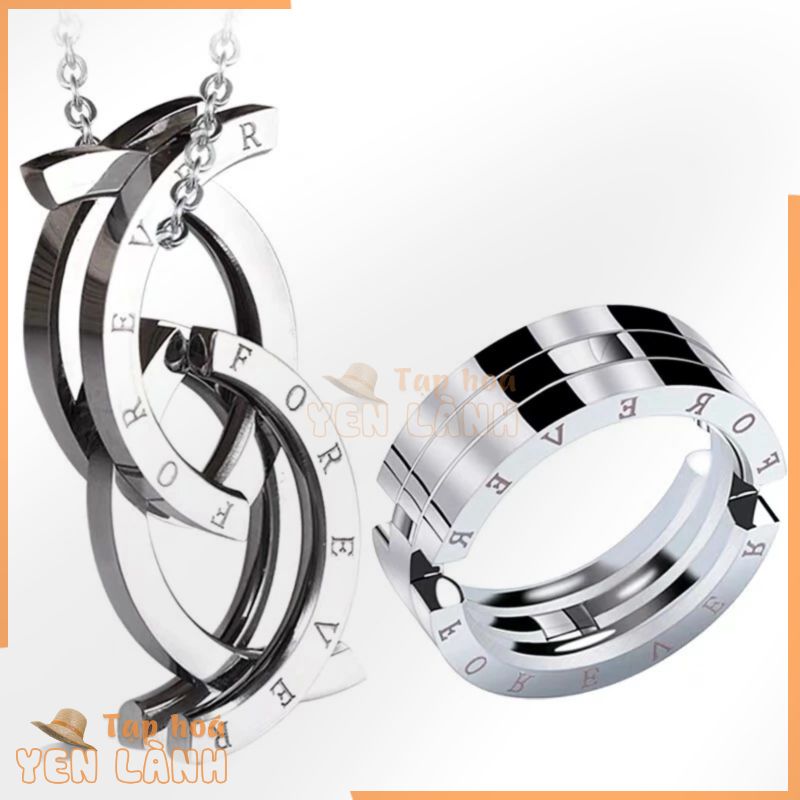 Titanium Steel Kiss Fish Deformation Ring vòng cổ vòng cổ Dual-sử dụng có thể thu vào thời trang độc đáo Hip-hop Hipster cặp đôi gấp Magic Ring ngón trỏ vòng đeo tay Unisex vòng cổ ngắn ngày lễ tình nhân trao đổi quà tặng [vòng cổ, nhẫn, mua riêng]