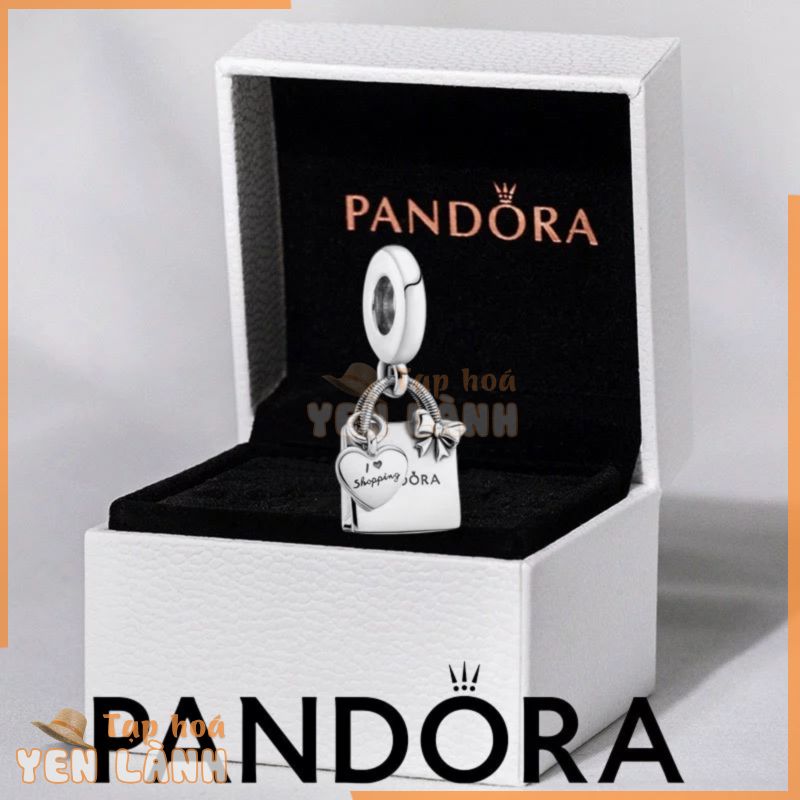 100% Pandora chính hãng S925 bạc trang sức vòng tay mặt dây chuyền Pandora Túi mua sắm Tòn Dangle Charm