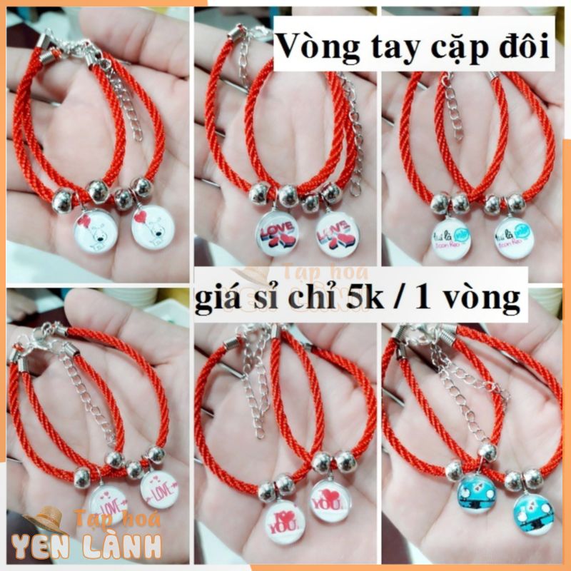 Vòng tay cặp đôi : sỉ 10 vòng ( 5 cặp ) giá 63k [ mua sỉ nhiều liên hệ Homi Handmade Shopee ]