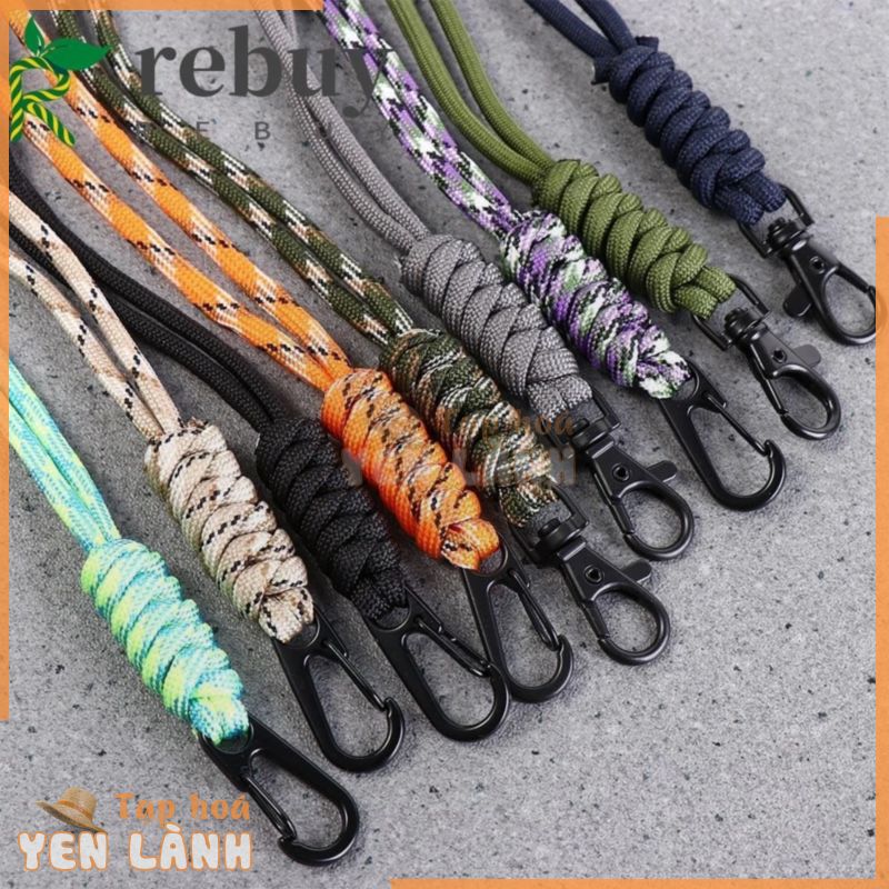 Mua LẠI Dây buộc Paracord Dây buộc cho chìa khóa Vòng chìa khóa Công cụ ngoài trời Vòng cổ Dây đeo cổ tay Dây đeo vòng tay Dây chống mất Dây đeo ba lô Vòng chìa khóa Dây treo móc khóa