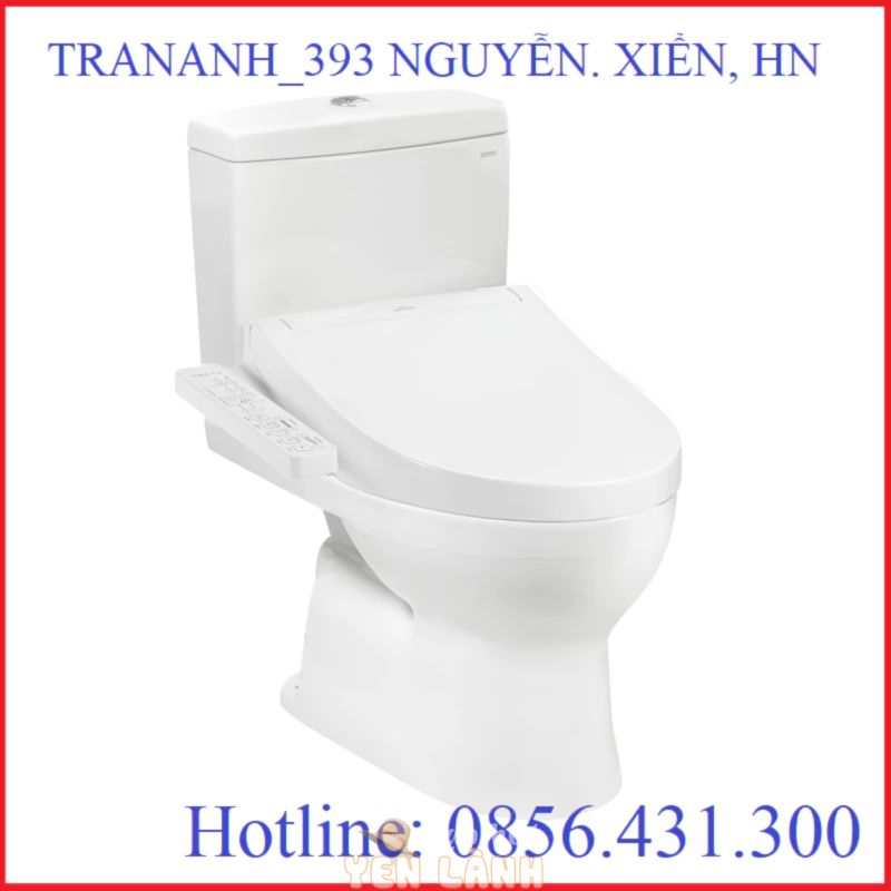 BỒN CẦU TOTO CS320D KẾT HỢP NẮP ĐIỆN TỬ, NẮP RỬA CƠ, Bệt TOTO, Bàn Cầu TOTO 2 khối