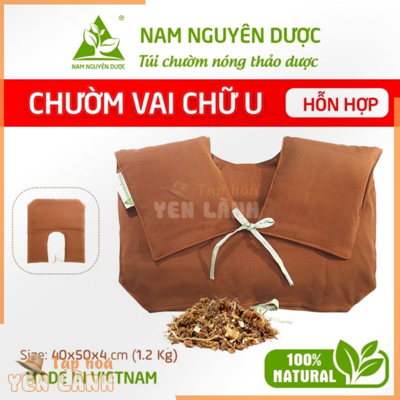 Túi Chườm Thảo Dược Vai (Hỗn Hợp) Chính hãng NAM NGUYÊN DƯỢC Làm nóng bằng Vi sóng, Giảm đau cổ vai gáy