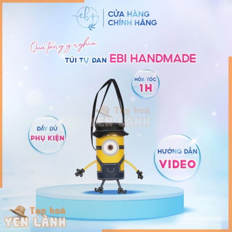 [Xả Hàng] Túi Minions Handmade, Set Nguyên Liệu Tự Làm Túi Minions Khâu Tay Đáng Yêu Siêu Ngầu Quà Tặng Ý Nghĩa – EB02