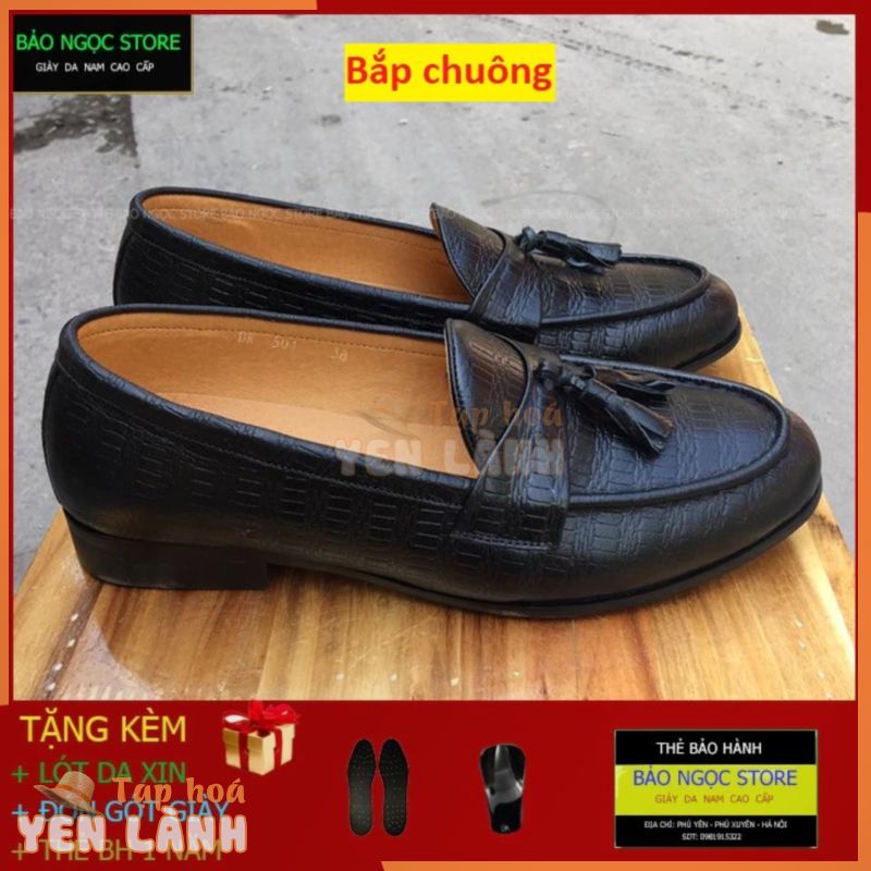 ✔️ĐẾ KHÂU CỰC CHẮC CHẮN✔️Giày da nam BẢO NGỌC STORE  Giày lười nam kiểu dáng Hàn Quốc✅Bảo hành nổ da 12 tháng   Mã K21