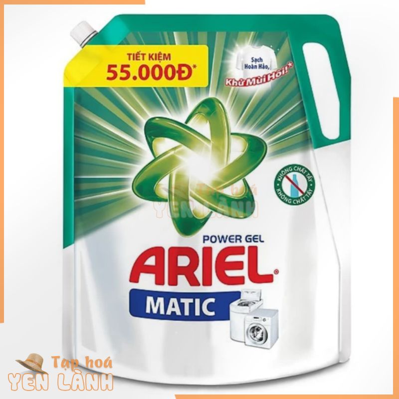 Nước Giặt Ariel Matic đậm đặc Dạng Túi 2.4kg