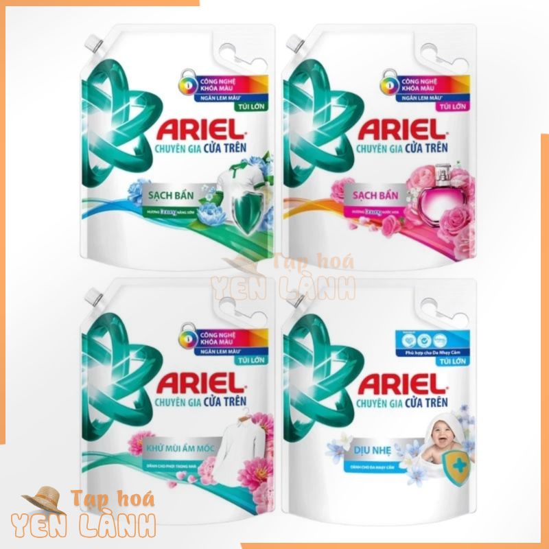 Nước giặt Ariel matic hương downy cửa trên túi 3.2kg