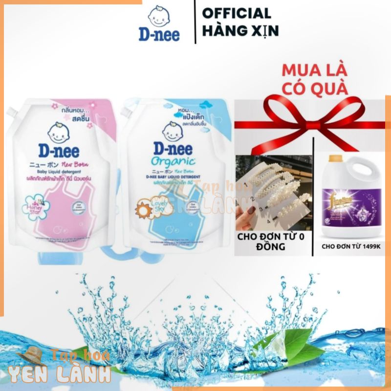 ComBo 2 Túi Nước giặt quần áo em bé Dnee túi 1400ml- Chính hãng Công ty Đại Thịnh ..