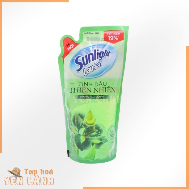 Nước lau sàn Sunlight tinh dầu thiên hương hoa diên vỹ túi 1Kg