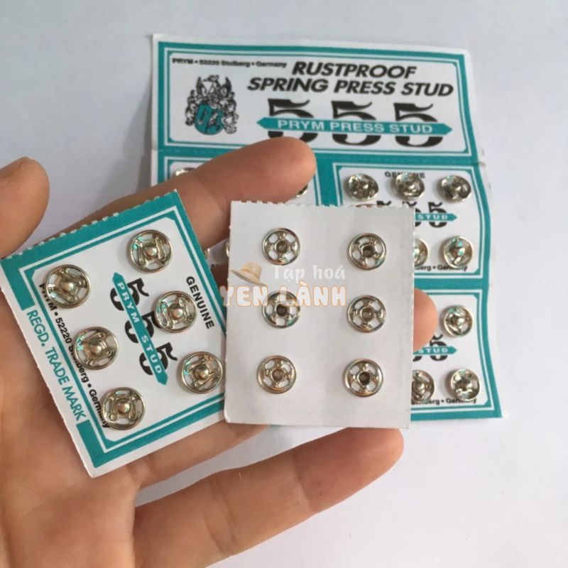 Nút cúc bấm áo dài nút bóp size 7mm