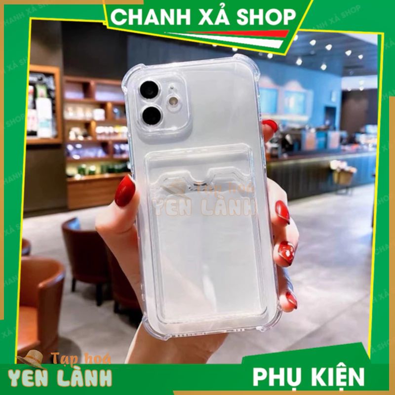 Ốp chống bẩn trong suốt chống sốc lưng túi ví đựng cài thẻ atm ảnh iphone 11 12 13 14 15 pro max promax 7plus x xsmax