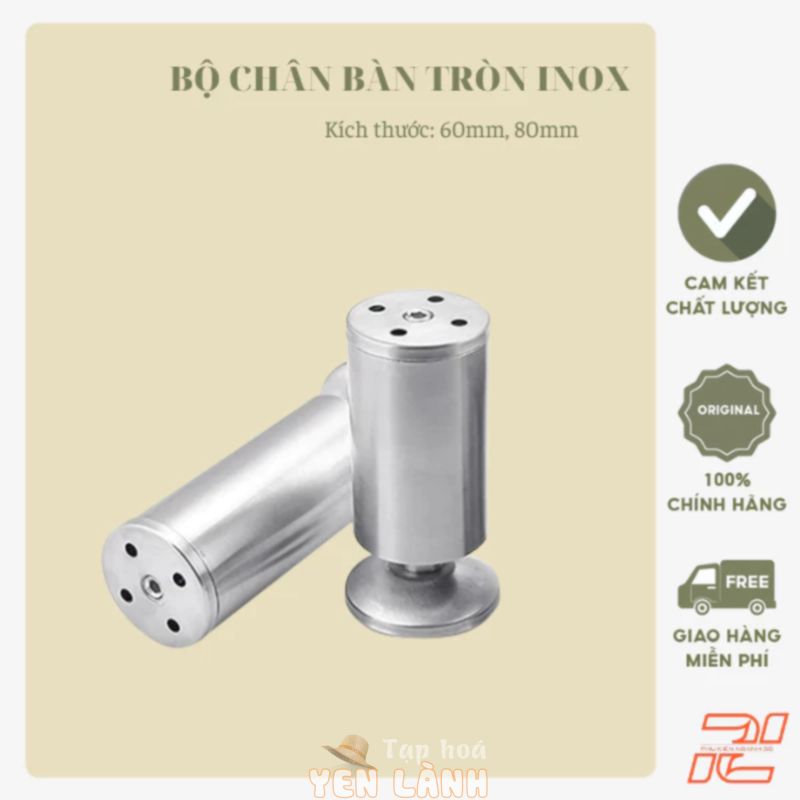 BỘ PHỤ KIỆN CHÂN BÀN GHẾ LOẠI INOX ỨNG DỤNG CHO NỘI THẤT