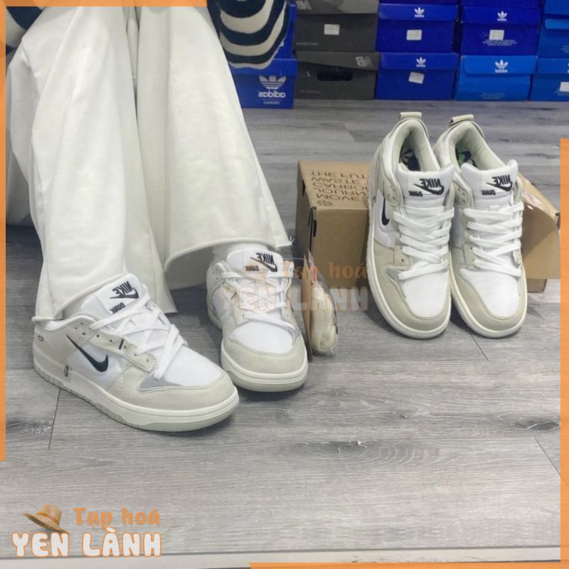 | CÓ SẴN – ẢNH THẬT | GIÀY SNEAKER SB DUNK XÁM TRẮNG Full Phụ Kiện 3 Dây