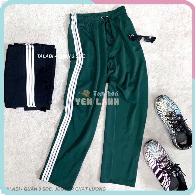 [Có VIDEO & SIZE lớn] Quần Thể Thao Stripped Pants – Quần 3 Sọc Xanh Lá – Hot Items Giá Rẻ_Talabi Shop