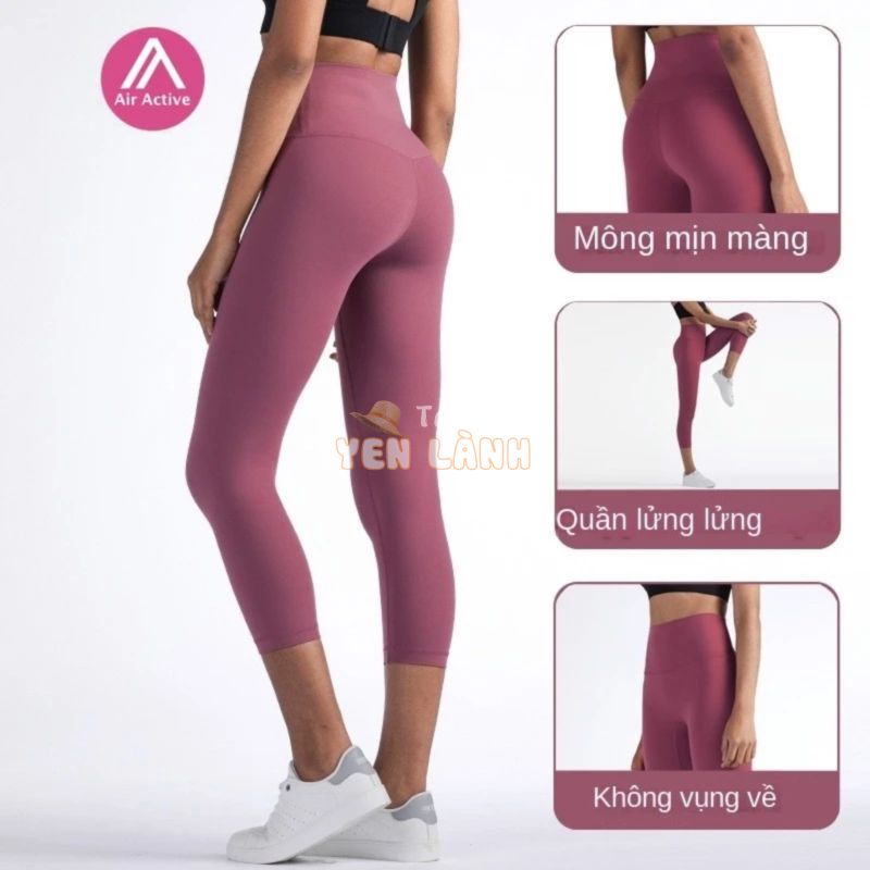 AirActive Quần Legging Thể Thao Nữ Tập Gym Cao Lưng Quần Lửng 7/8 Tấc Yoga