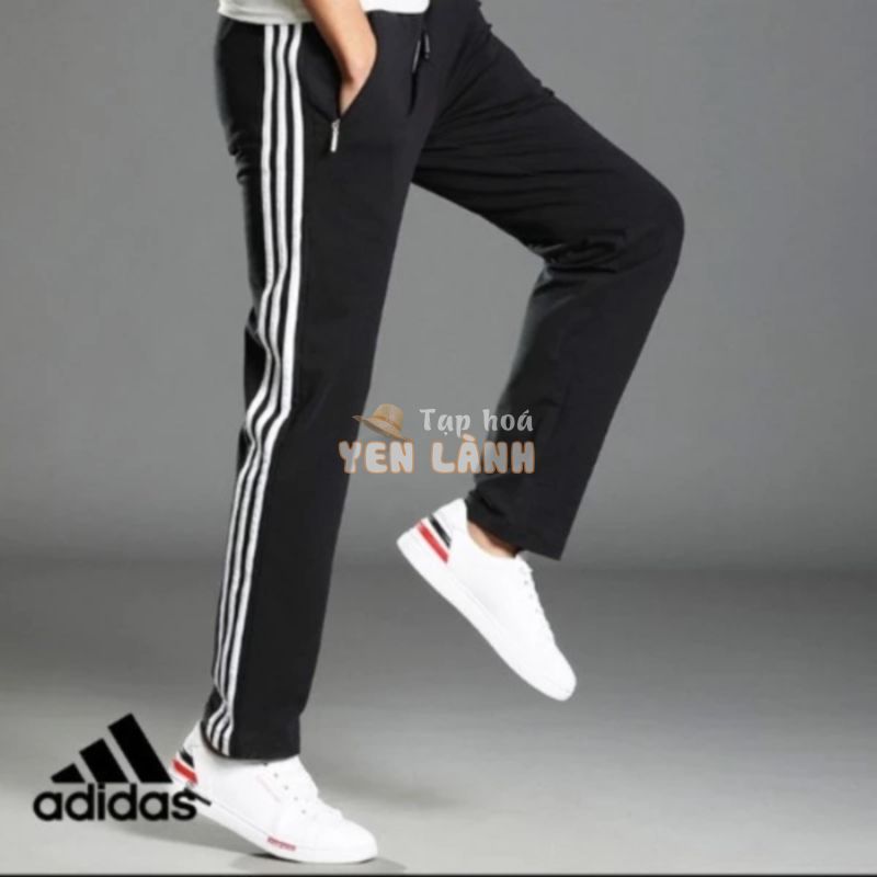 quần thể thao nam nữ dài adidas 3 sọc das ống rộng suông big size 2023